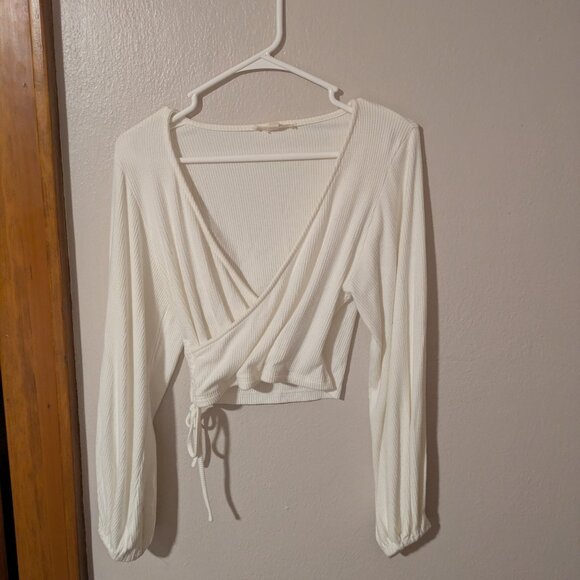 Grade & Gather | Long-Sleeve Cropped Wrap - Picture 1 of 2